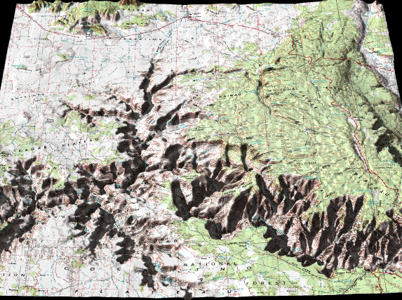 Arizona Topography 3d 6037